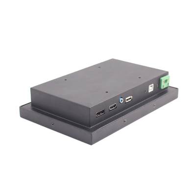 Tensão impermeável da polegada 24V do monitor 7 do tela táctil da parte dianteira IP65 para o uso do carro