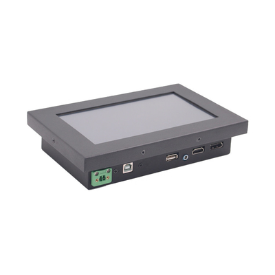 Tensão impermeável da polegada 24V do monitor 7 do tela táctil da parte dianteira IP65 para o uso do carro