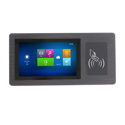 PC 16/9 encaixado do painel de toque de Android do aspecto da montagem 7 polegadas construídas no leitor de cartão de NFC