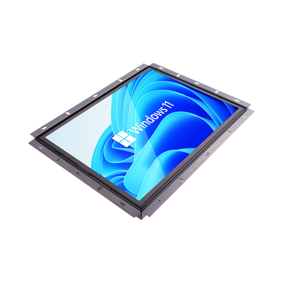 Monitores LCD industriais de metal aberto com 300 cd/m2 de brilho e portas HDMI VGA DVI