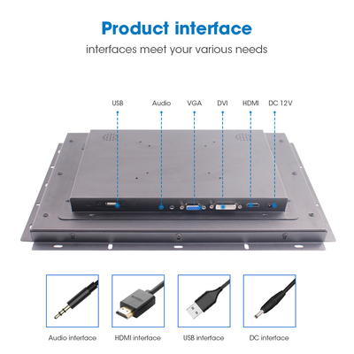 1280 * 1024 Resolução Industrial Touch Monitor 17 polegadas Display robusto