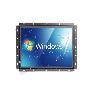 Monitor LCD de quadro aberto DC 12V com portas de sinal HDMI VGA DVI
