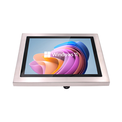 Monitores de tela sensível ao toque de nível industrial de aço inoxidável impermeável IP65 completo