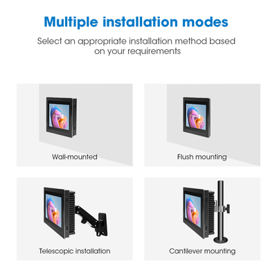 10.1 polegadas Painel de toque incorporado PC 12-36V Voltagem de entrada 32G/64G/128G/256G SSD