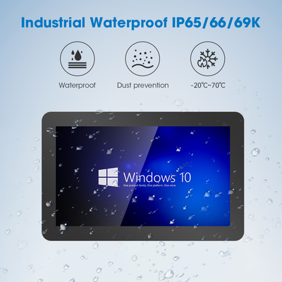 256G SSD 8GB Memória 350 Nits Painel de tela sensível ao toque Industrial Pc Com VGA COM USB RJ45 Audio JACK
