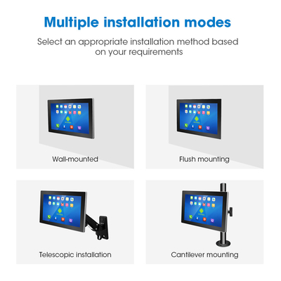 15.6 polegadas robusto Android Touch Panel PC com IP65 Bezel Fronteira e 2G / 4G / 8G DDR3 Memória