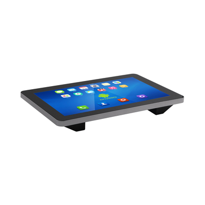 Painel de tela sensível ao toque Android robusto preto Monte de painel de fonte PC com armazenamento RS232 e 8G/16G/32 EMMC