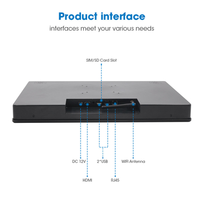 PC de painel Android de 15 polegadas com VESA Mount 1 X 100M LAN IP65 Certificação Ethernet