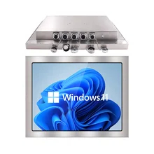 1920*1080 Resolução Industrial Touch Screen Panel PC com várias portas