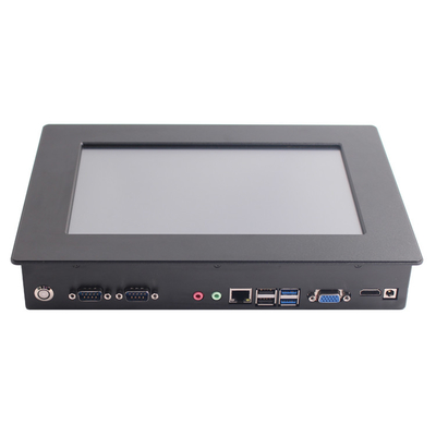 10.1 polegadas PC de painel táctil industrial sem ventilador com sistema operacional Windows/Lunix e entrada de 12-36 V