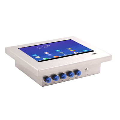 VGA Port Industrial Panel Pc Painel de tela sensível ao toque de aço inoxidável Pc com 8GB de RAM Alimentado por Processador I5