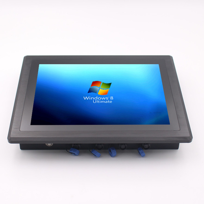 PC de painel à prova d'água SSD industrial de 64 GB com montagem VESA e brilho de 350 cd/m2