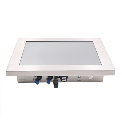 12.1'' PC de painel de toque de aço inoxidável com opcional sem fio e impermeabilização IP65/67/68