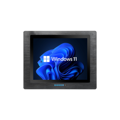 Alto brilho 350 Cd/m2 Monitor montado em painel industrial com 1000 1 Relação de contraste e 4 3 Relação de aspecto Toque capacitivo