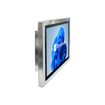PC de painel de aço inoxidável de resolução 1280*1024 com disco rígido de 128G e WIFI opcional