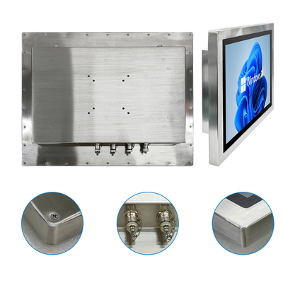 PC de painel de aço inoxidável de resolução 1280*1024 com disco rígido de 128G e WIFI opcional