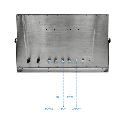 1920*1080 Resolução Painel de aço inoxidável PC USB/RJ45/COM Interface 8GB/16GB Memória para uso industrial e comercial