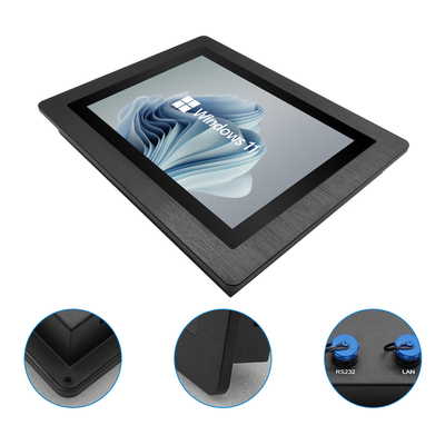 PC Painel Impermeável com CPU Intel J6413, Sistema Operacional Windows 11 e 4 Portas USB