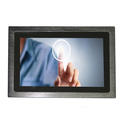 Ósmio capacitivo de alumínio do monitor Windows/Linux do tela táctil 12VDC