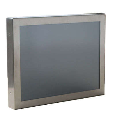 A parte dianteira IP66 LCD impermeável monitora 1.5mm de aço inoxidável