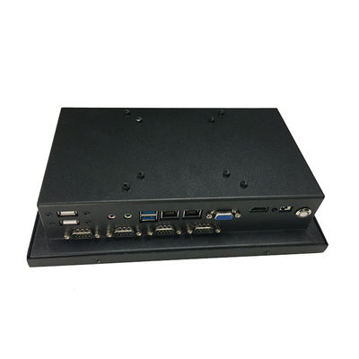 2xRj45 todo em uma industrial, caixa do metal do PC do painel 4xRS232 10