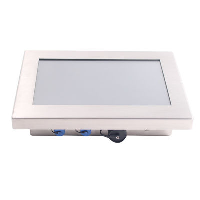 fio impermeável de aço 1024*768 do monitor 4 do toque de 8in 1000nits 1.5mm