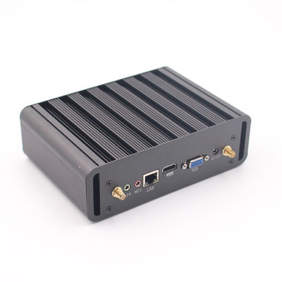 PC Fanless Linux VGA WiFi Gigabit Ethernet HTPC do ITX de 2 núcleos MINI