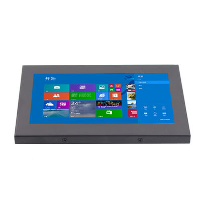 VESA caixa capacitiva 24VDC do metal do monitor de um toque de 10,1 polegadas