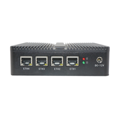 4 exposição refrigerando Fanless Nuc do apoio 1080P do MINI PC HDMI do ITX do Lan