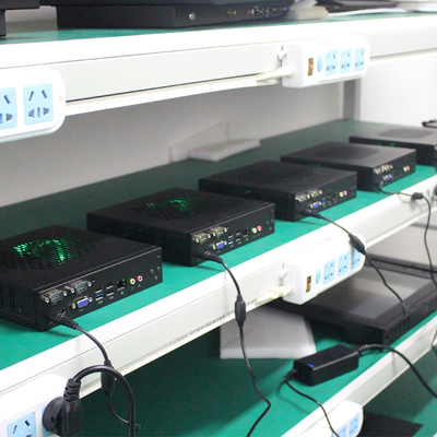 4 exposição refrigerando Fanless Nuc do apoio 1080P do MINI PC HDMI do ITX do Lan