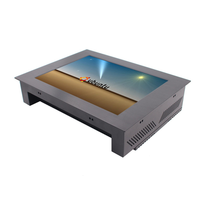 PC de alumínio do painel de toque de Linux 15 polegadas Fanless para o sistema de HMI