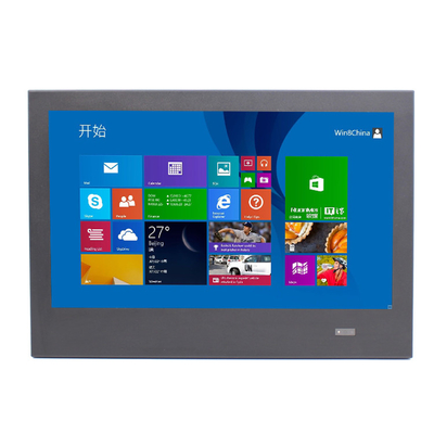 PC Fanless VESA Embedded do painel do cerco do metal 15,6 polegadas com leitor do código de barras