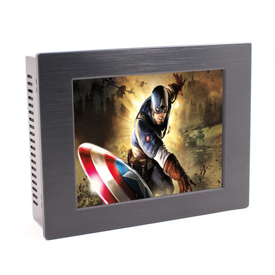 Monitor áspero IP65 18W 350nits Vesa Embedded do tela táctil 24VDC
