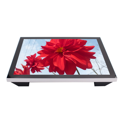Painel de toque capacitivo do monitor 19inch do computador do tela táctil da cor do preto de DVI/HDMI