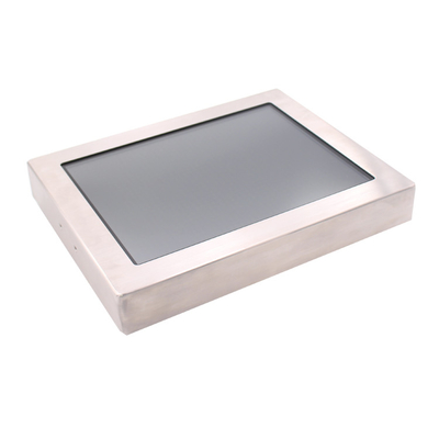 Porto impermeável de aço inoxidável 17 do monitor Resistive HDMI do écran sensível da polegada IP65