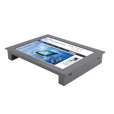 Do monitor Resistive do diodo emissor de luz do écran sensível da parte dianteira IP65 caixa de alumínio do metal para o armário do quiosque